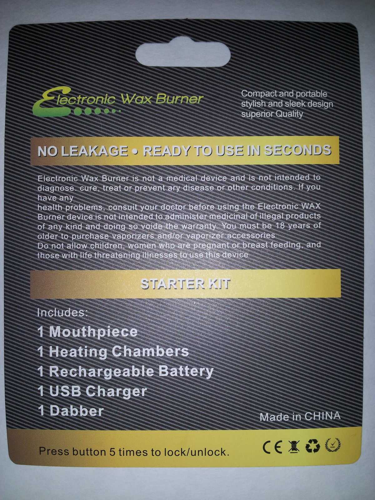 Wax & Oil Ultra Slim Burner