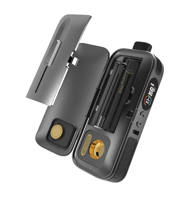 LEGACY PRO 2 | Herb & Wax Dual Use Vaporizer - Hybrid Heating, Replaceable Battery, Compact Design