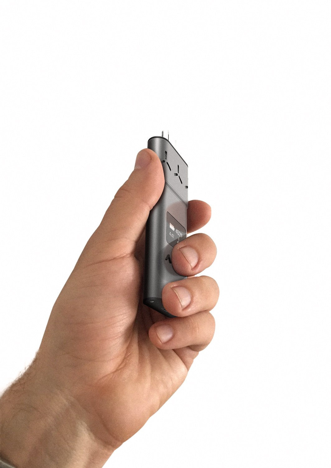 AirVape Xs Vaporizer in hand