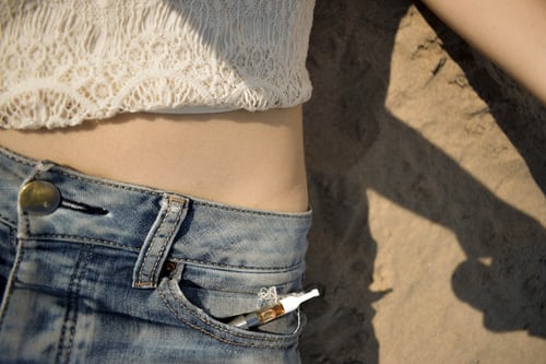oil pen in jeans pocket
